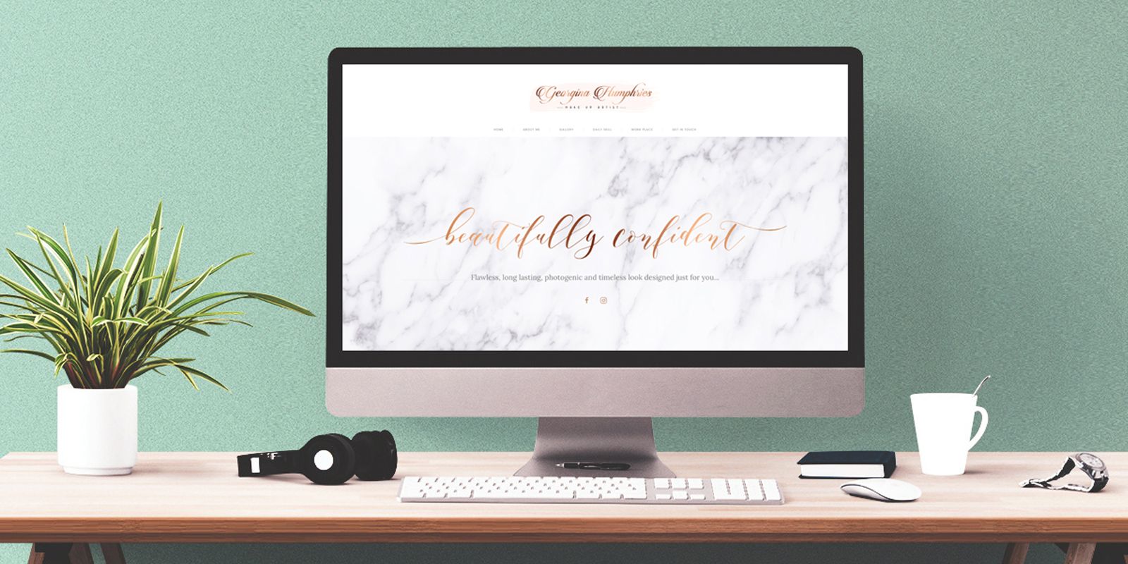 Georgina Humphrie Make-up Artist Designed by Design Major